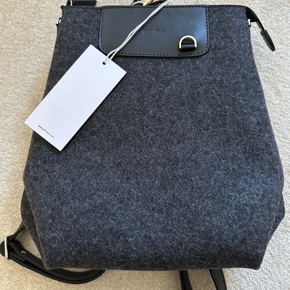 Graf Lantz Bedford Merino Wool Felt Mini Backpack Charcoal